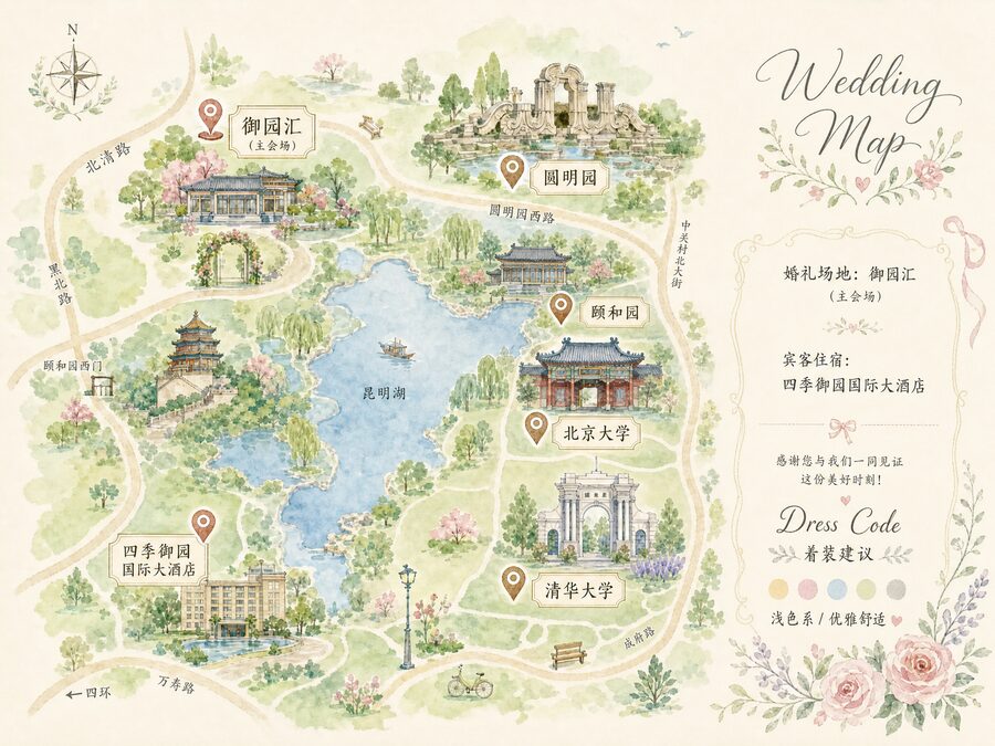 场地手绘地图
